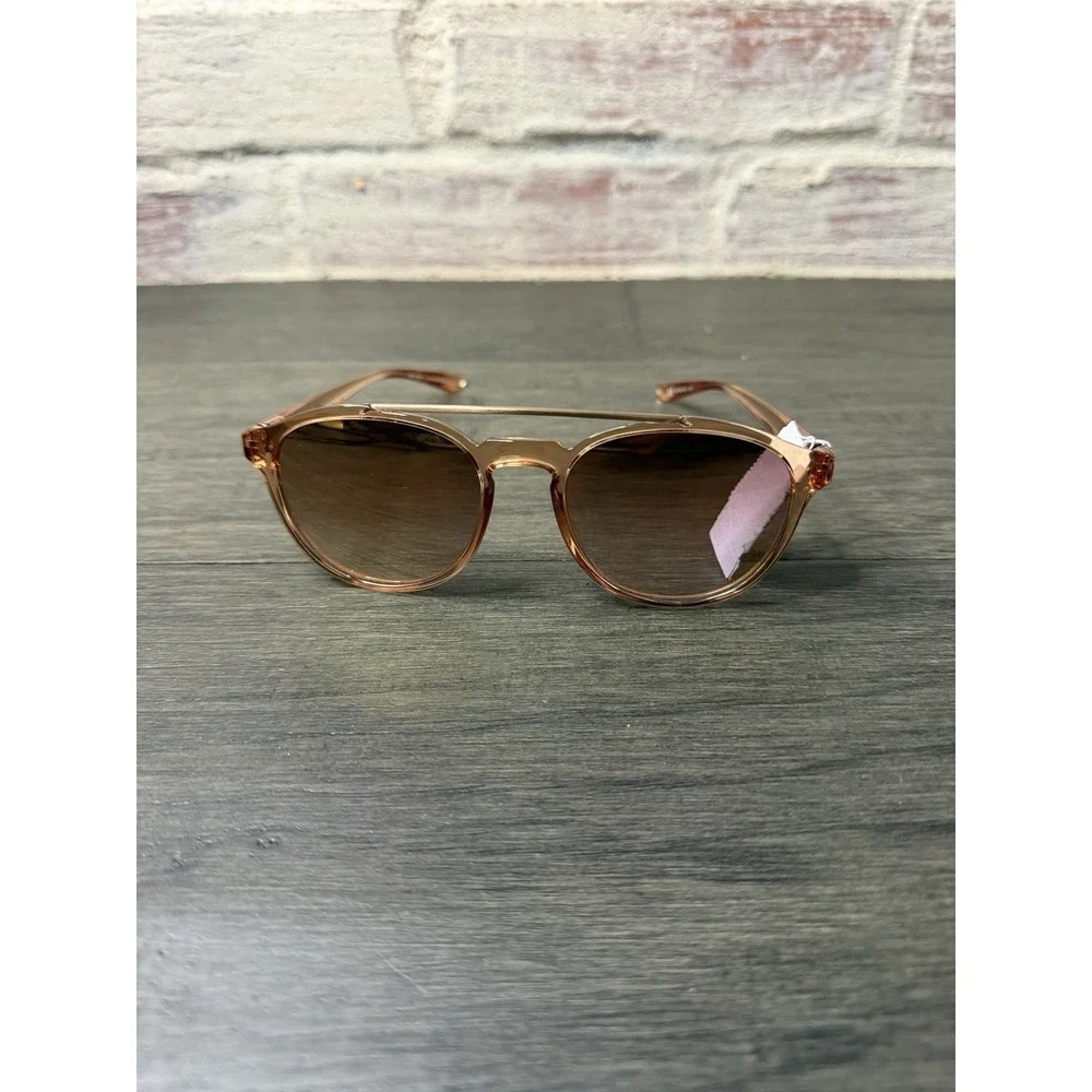 Nike Kismet EV1203 Washed Coral Round Mirror Lens Scratched Women's Sunglasses